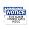 Signmission Fire Alarm Control Panel Inside OSHA Notice Sign, Plastic, 10in W x 7in L, 2PK OS-2PACK-NS-P-710-L-12519 - alternate 1